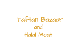 Taftan Bazaar and Halal Meat logo